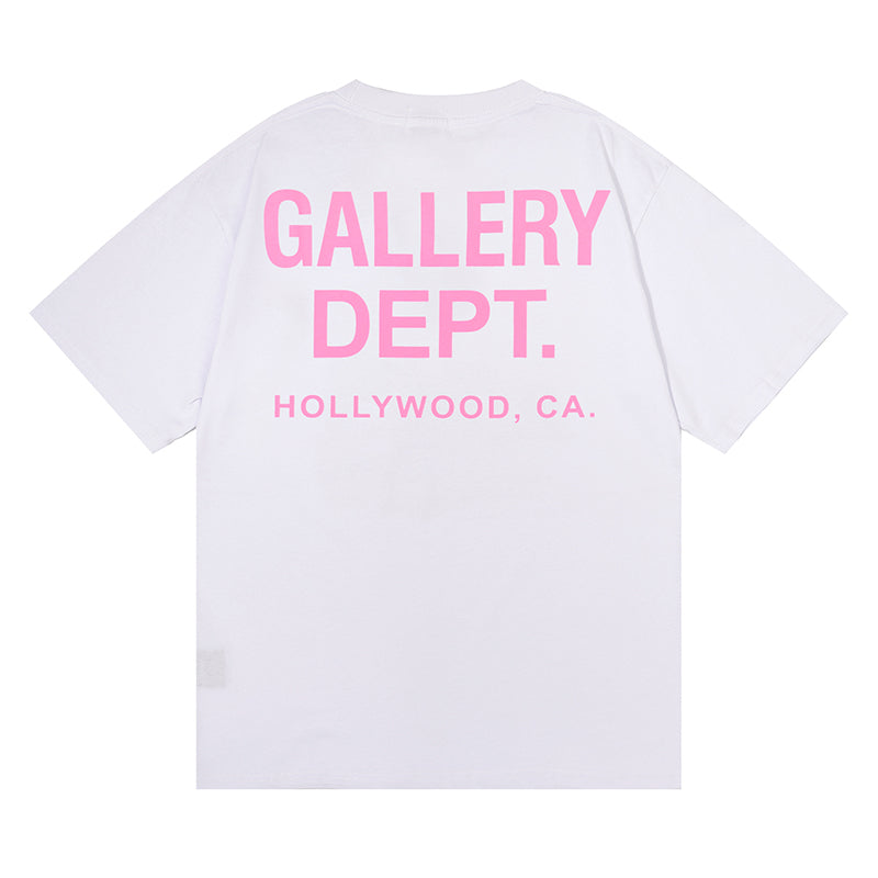 Gallery Dept T Shirt White&Pink