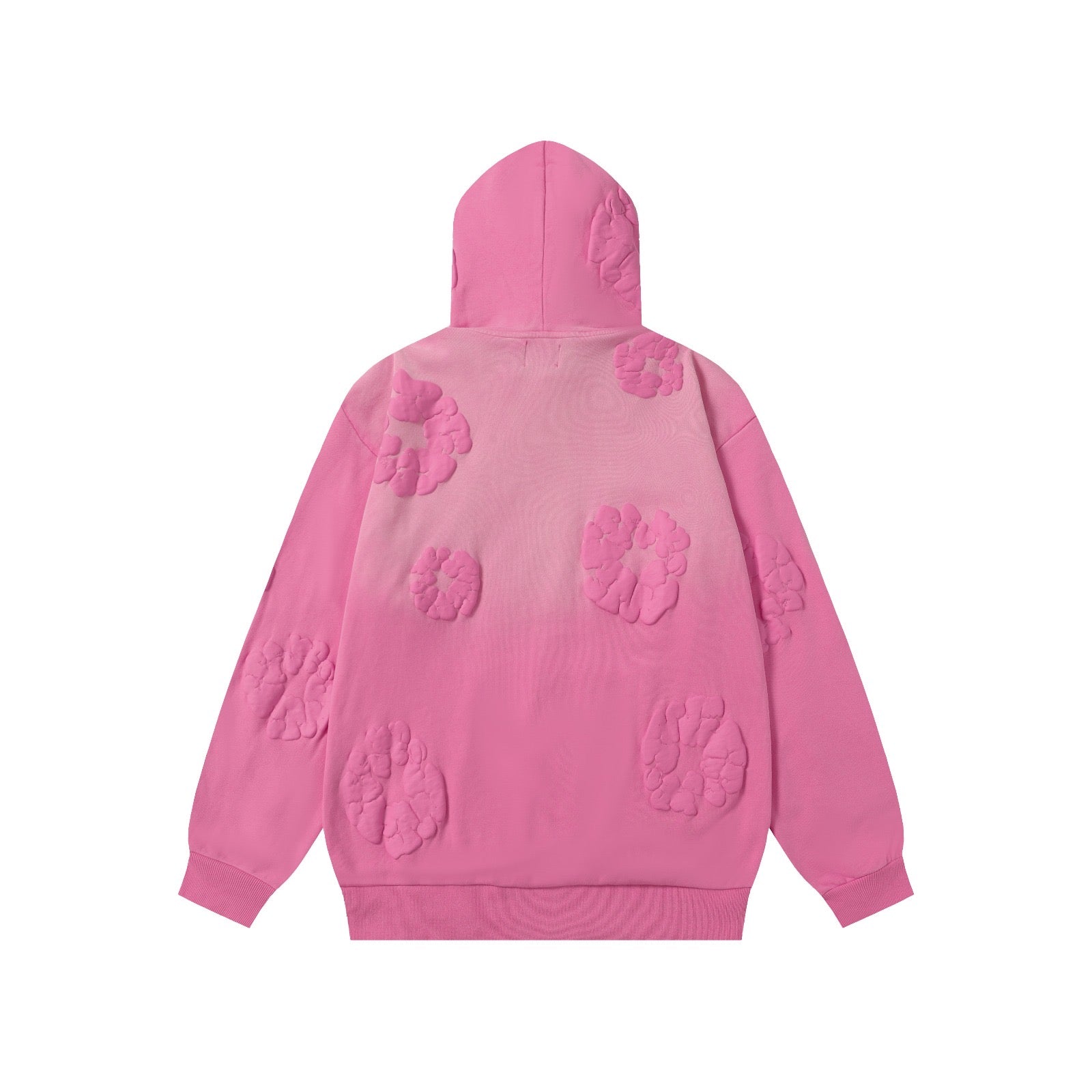 Denim trs faded hoodie - וורוד