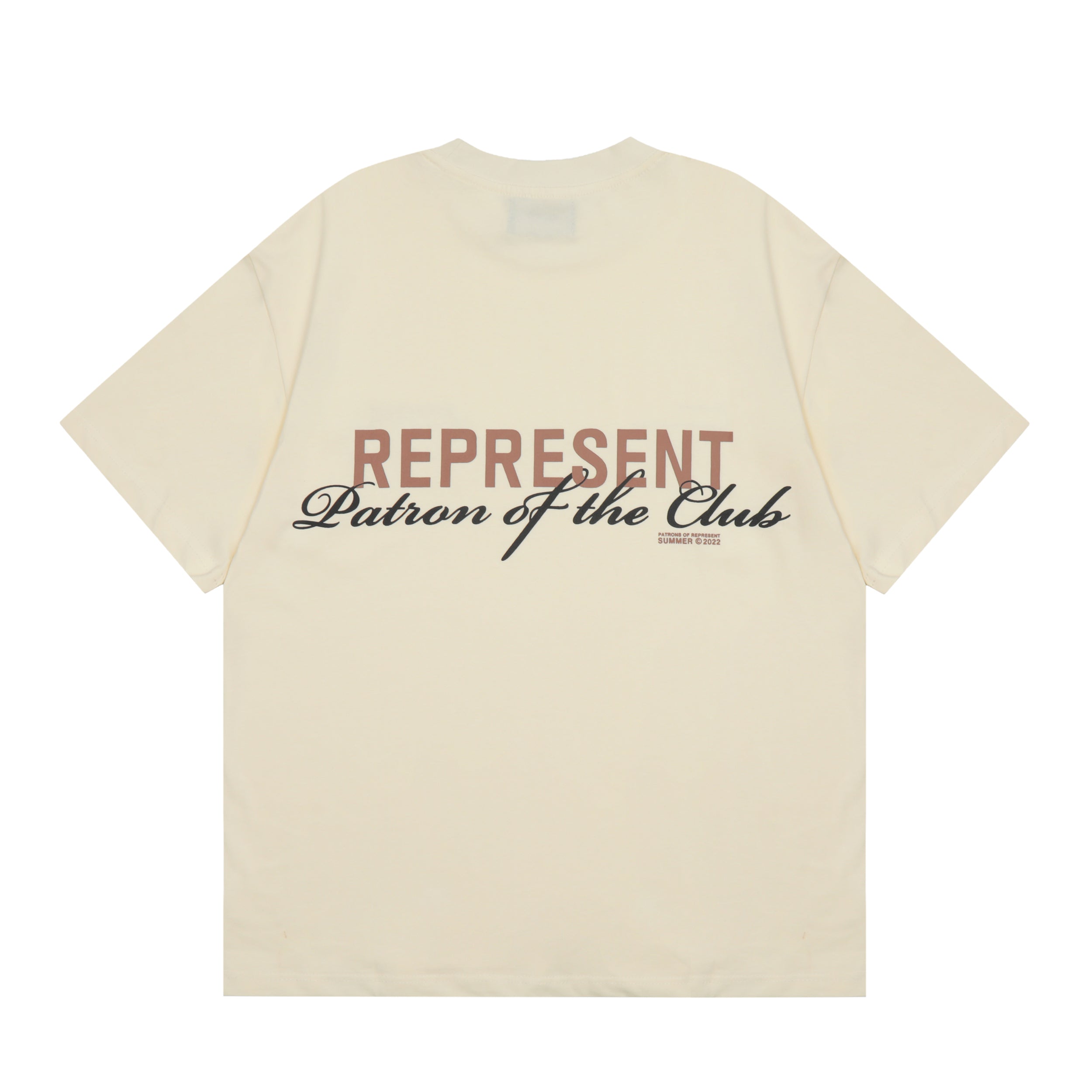 Represent Patron T Shirt Cream \ Brown