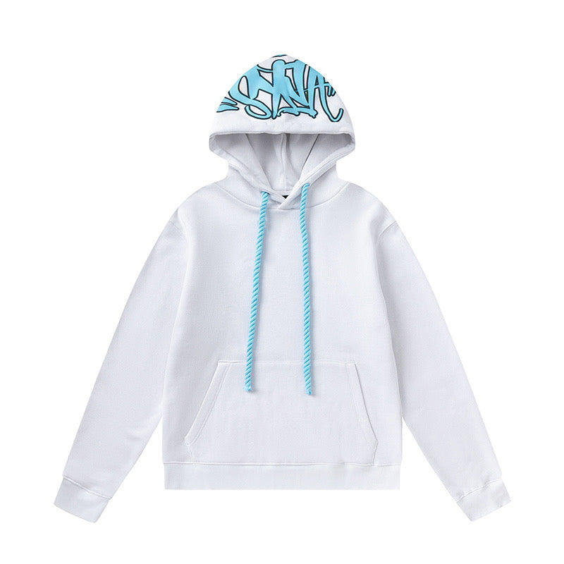 Syna World hoodie - לבן/תכלת