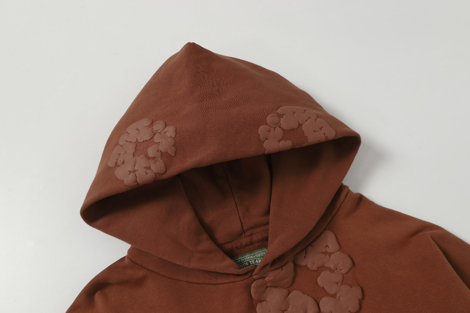 Denim trs faded Tracksuit - חום