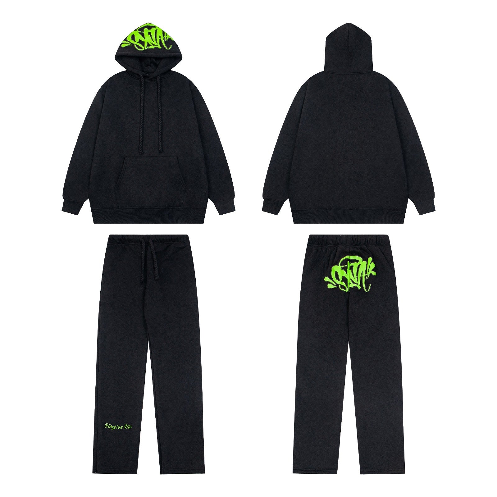 Syna World tracksuit - שחור/ירוק