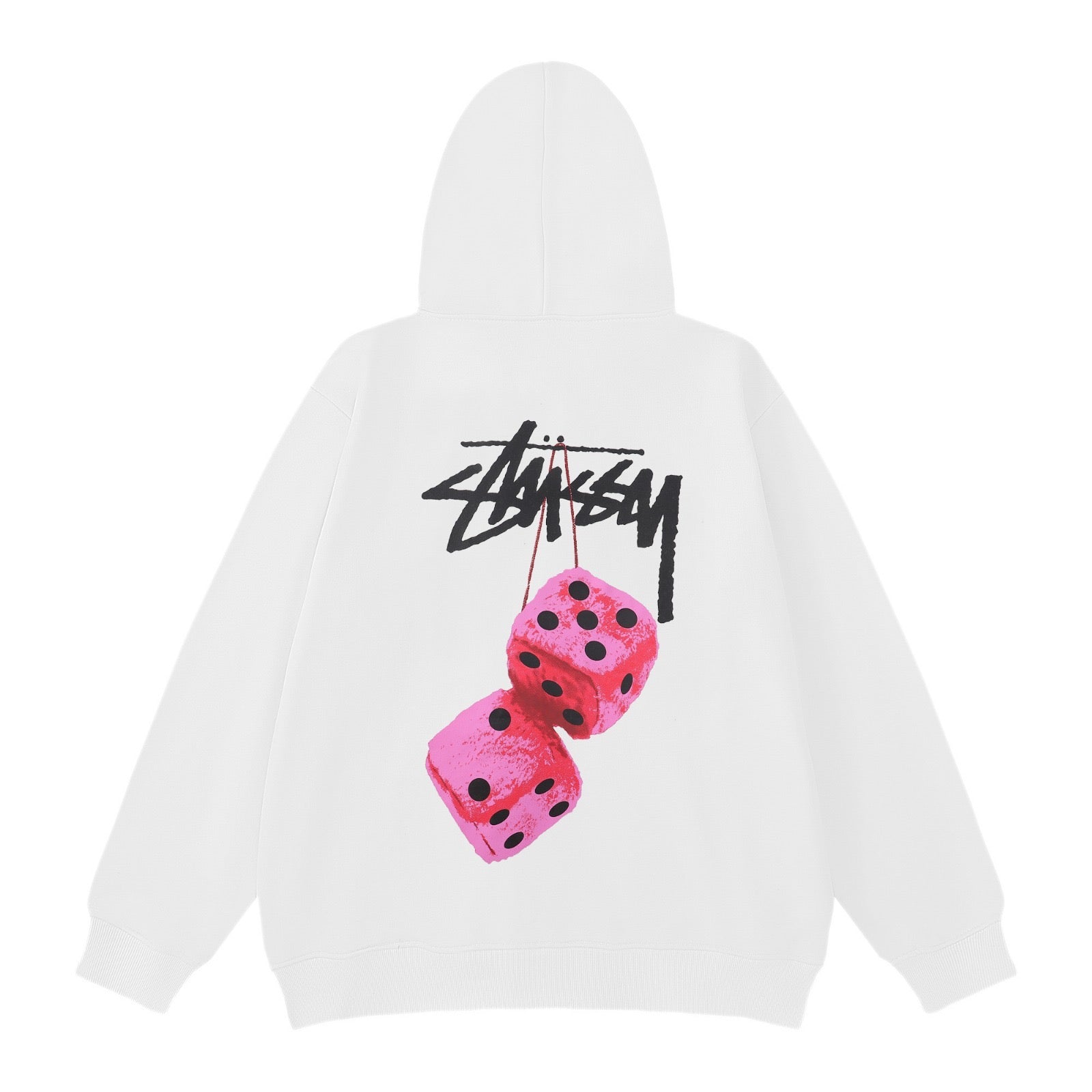 לבן - Stussy hoodie