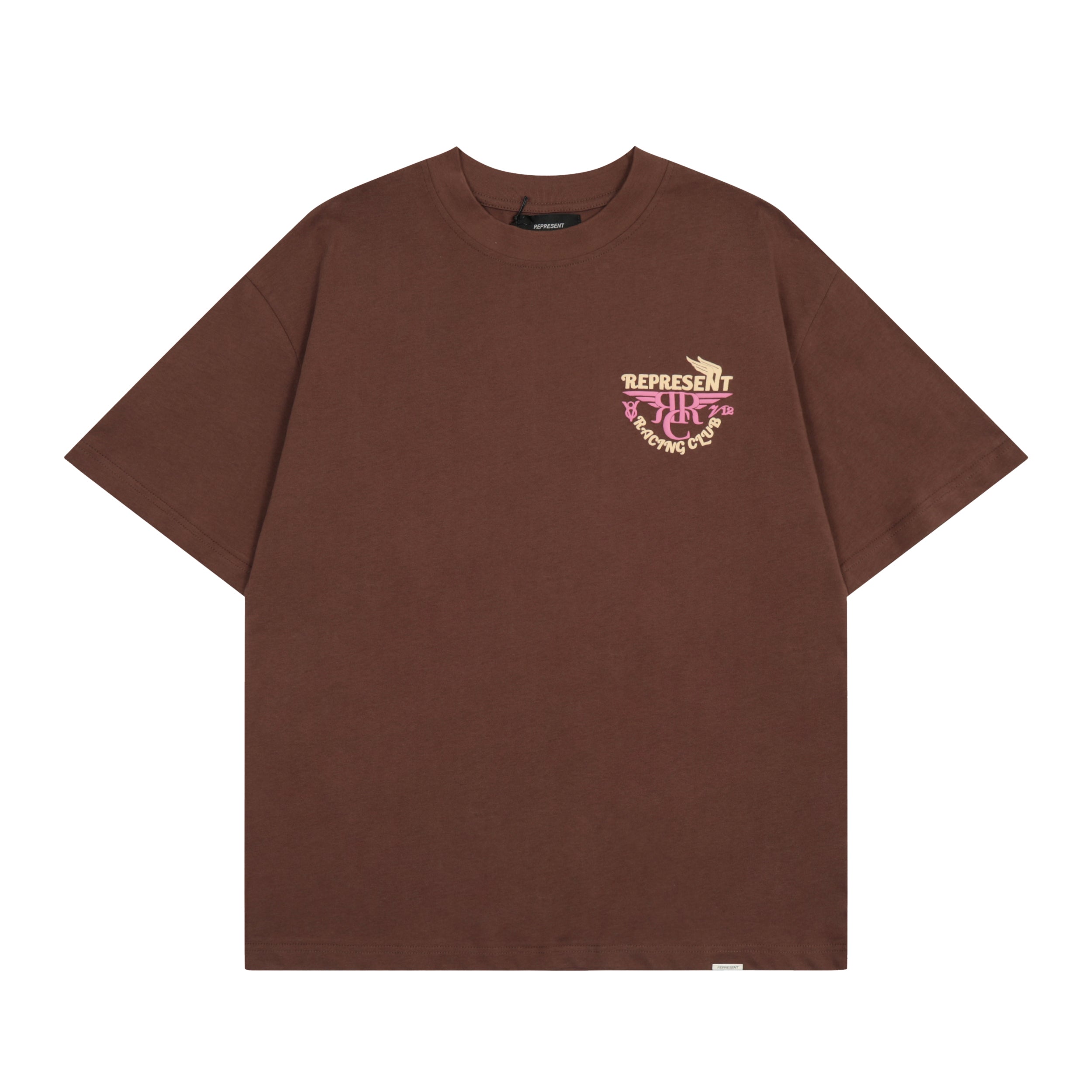 Represent Racing Club T-Shirt - Brown/Pink