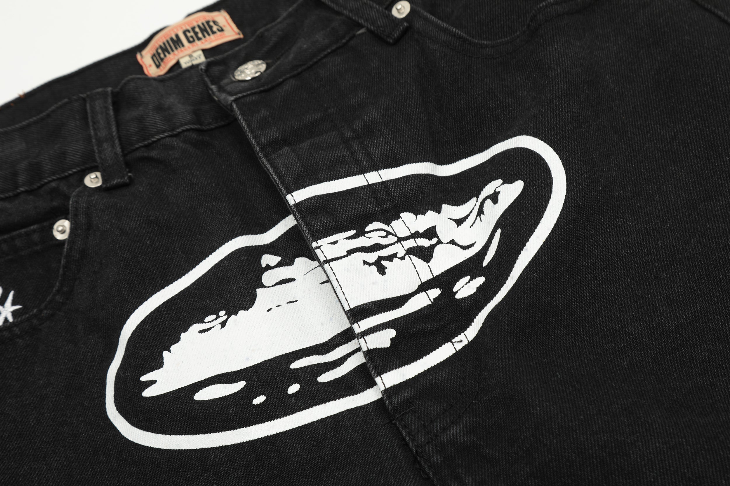 Corteiz Denim Shorts - Black