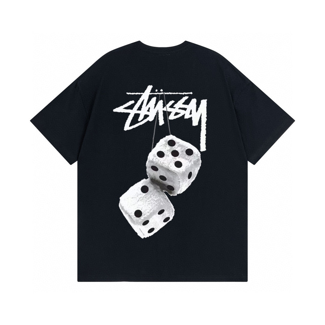 Stüssy Dice T Shirt - Black/White