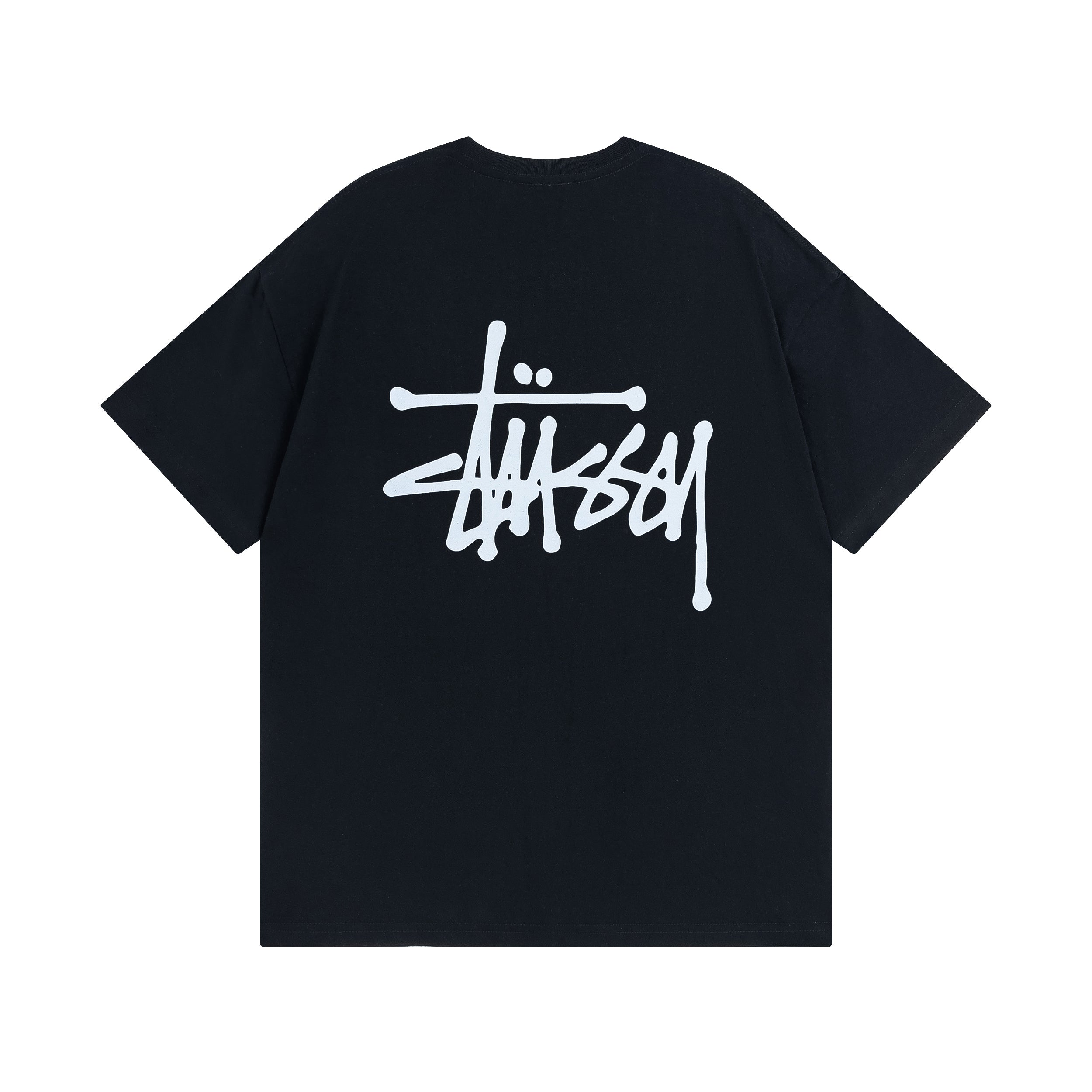 Stüssy classic logo Tee - Black\White