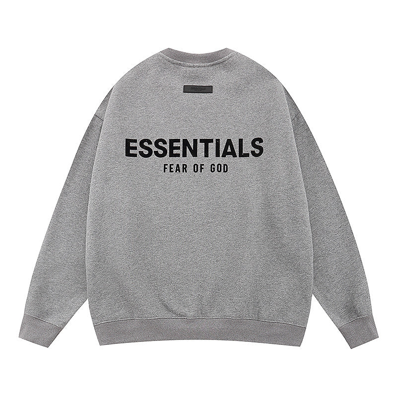 אפור עכבר - Essentials classic sweater