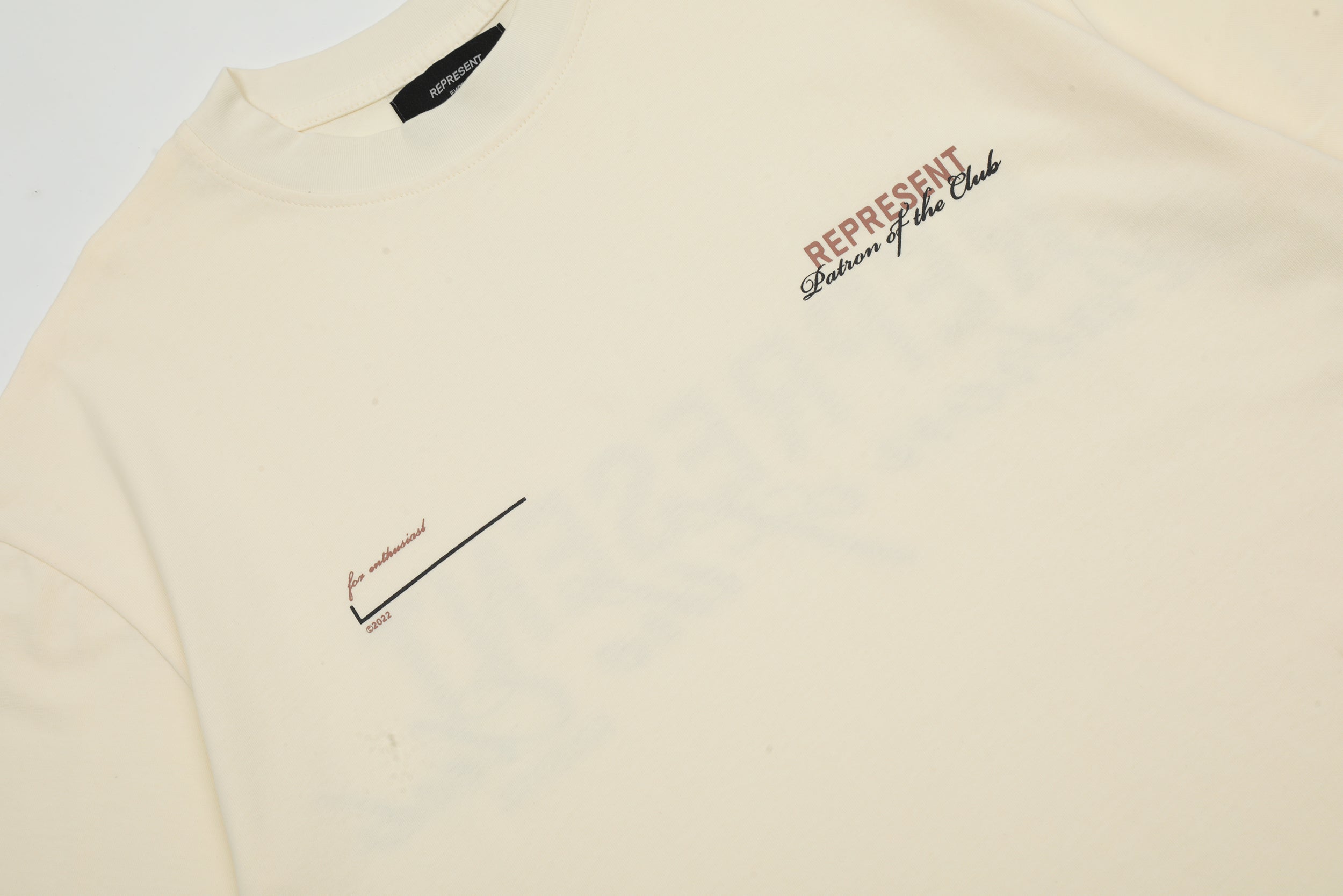 Represent Patron T Shirt Cream \ Brown