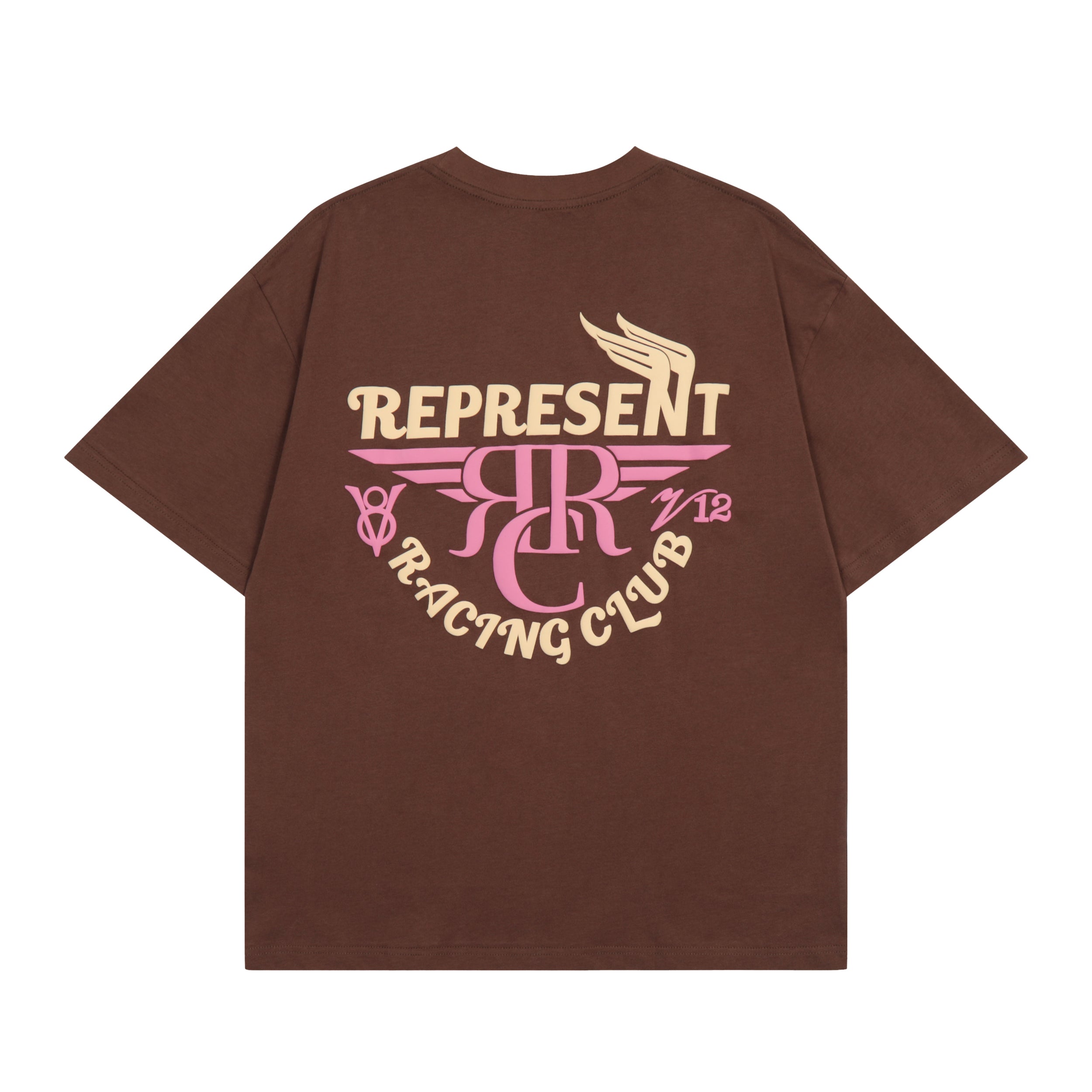 Represent Racing Club T-Shirt - Brown/Pink