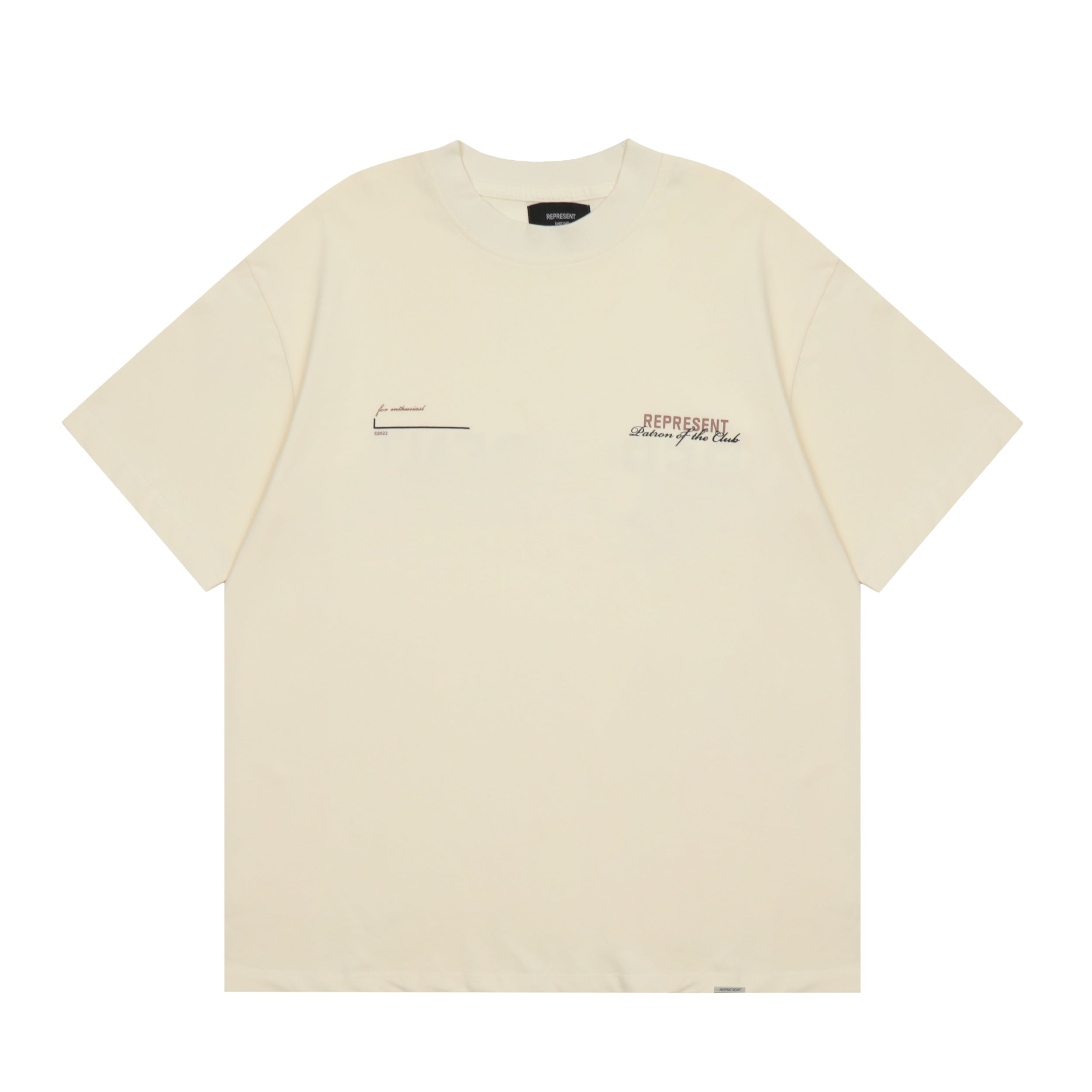 Represent Patron T Shirt Cream \ Brown