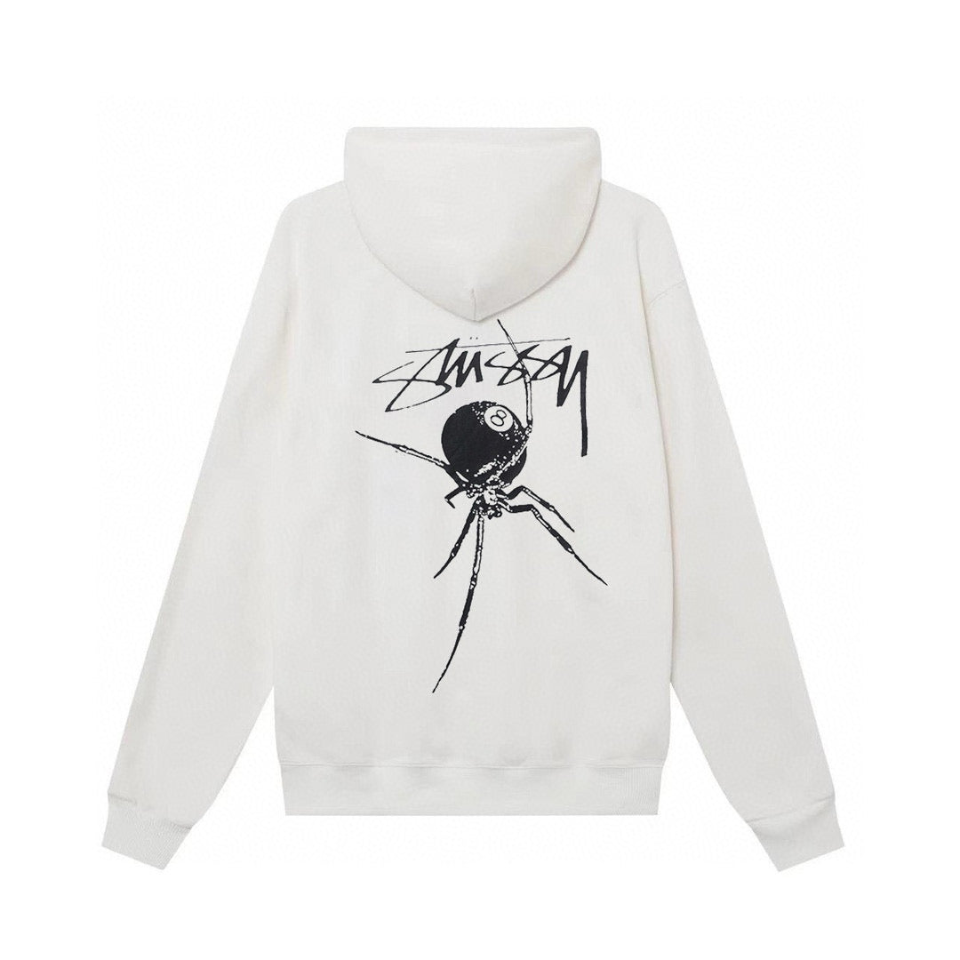 Stüssy Spider Hoodie - לבן