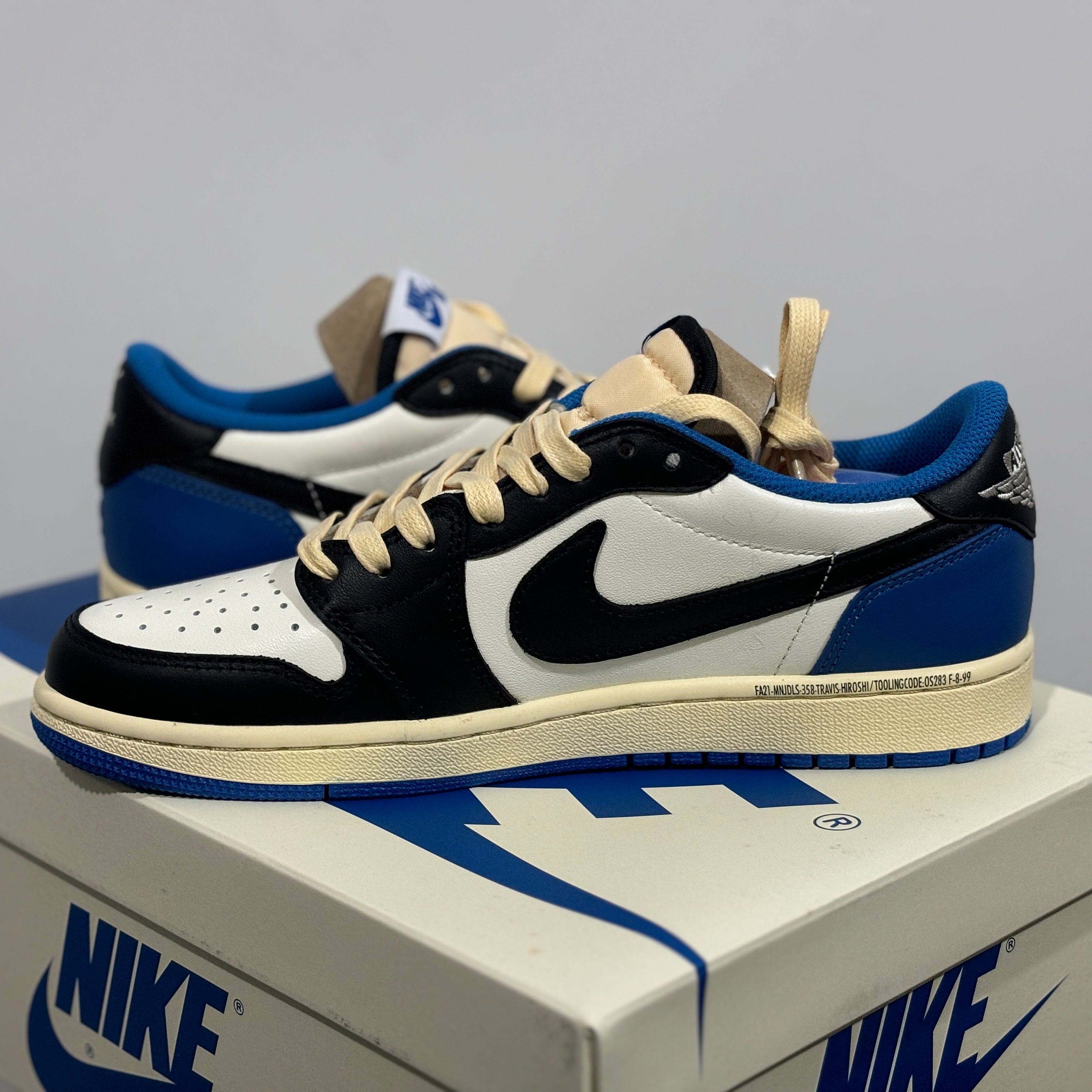 AJ 1 SP Travis Scott x Fragment - Military Blue