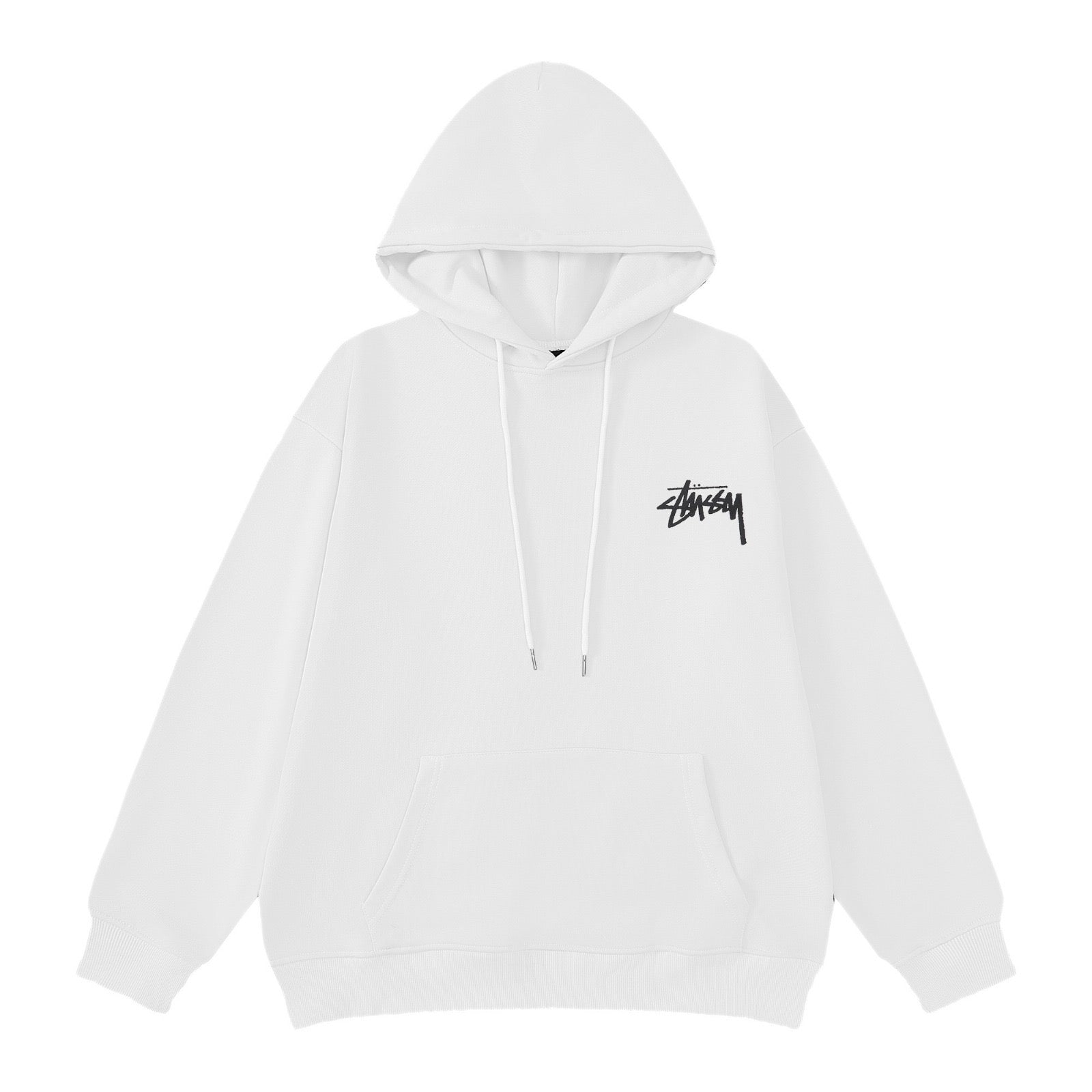 לבן - Stussy hoodie