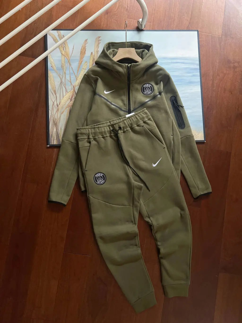 ירוק זית - Nike Tech PSG Tracksuit