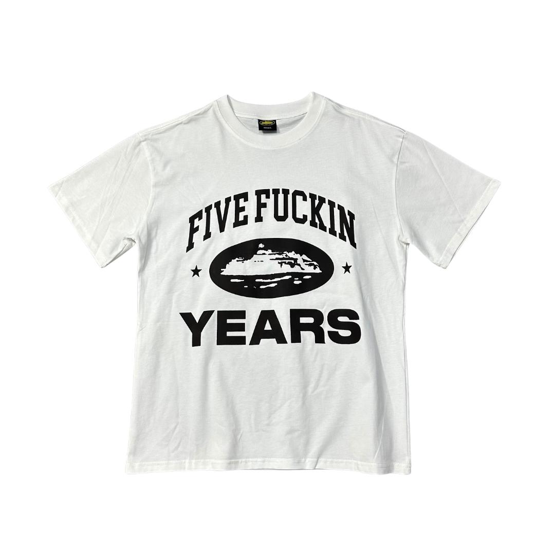 Corteiz "Five Fuckin Years" Tee - White