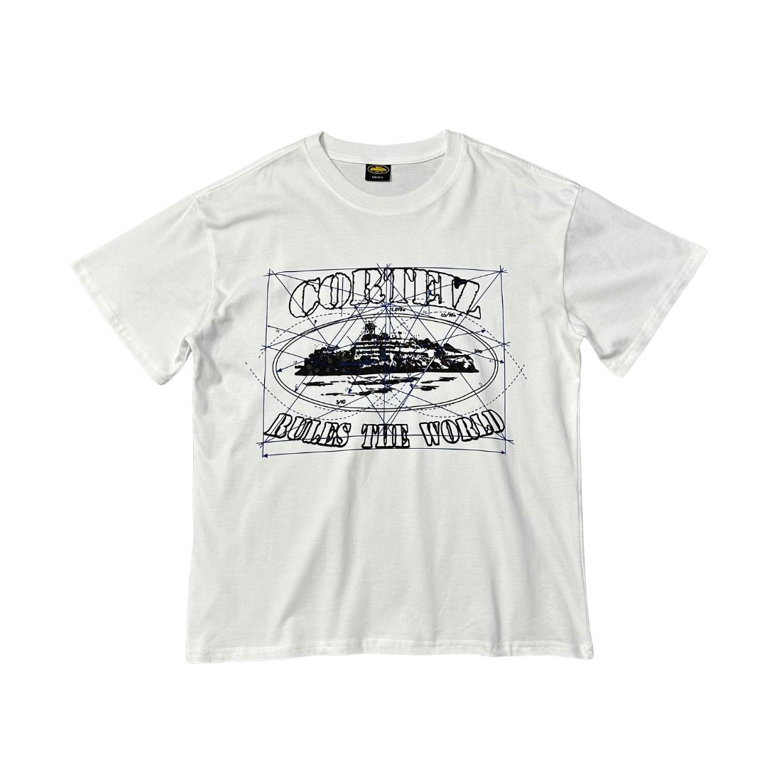 Corteiz "Blueprint Rules The World" Tee