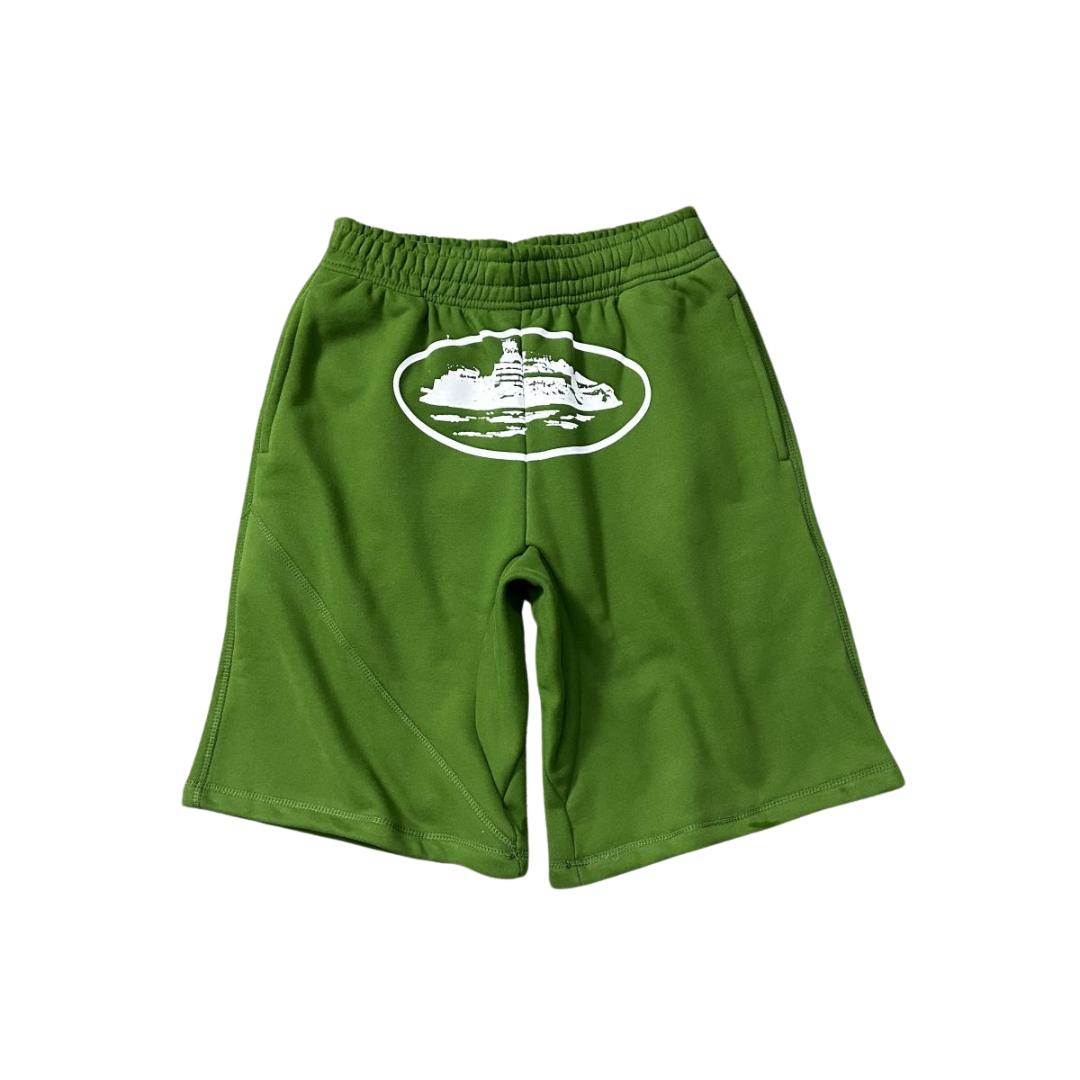 Corteiz Alcatraz Logo Shorts - Green