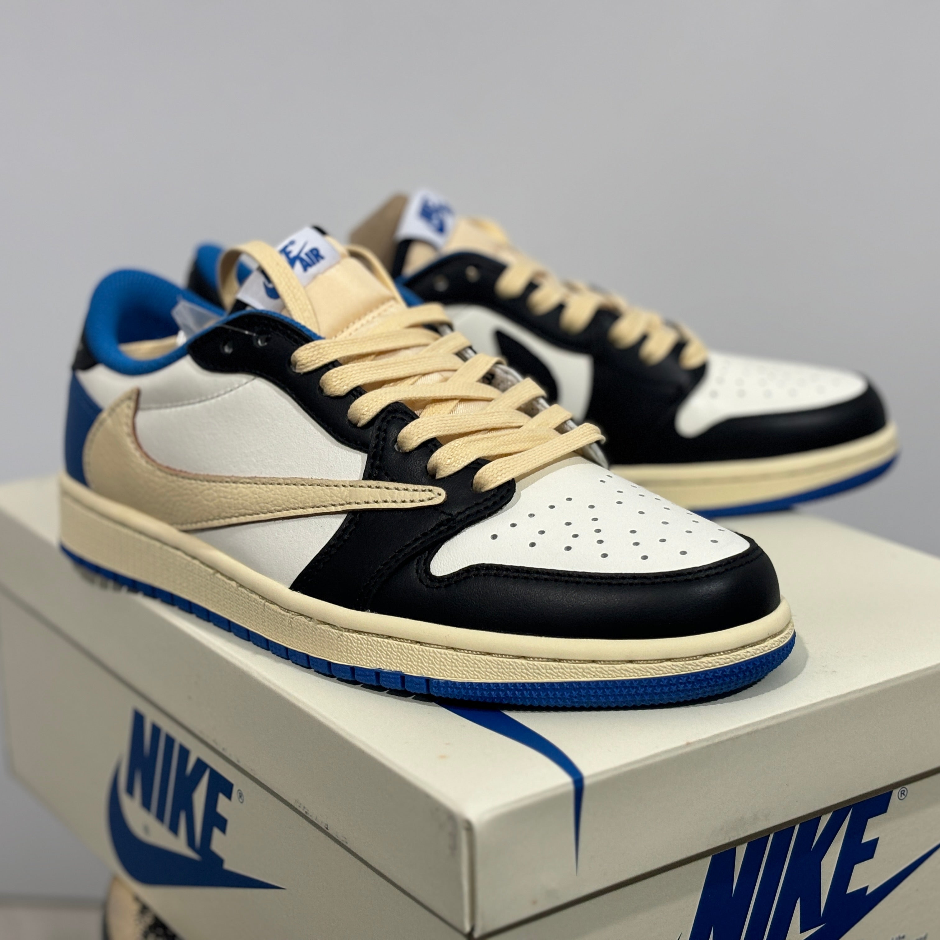 AJ 1 SP Travis Scott x Fragment - Military Blue