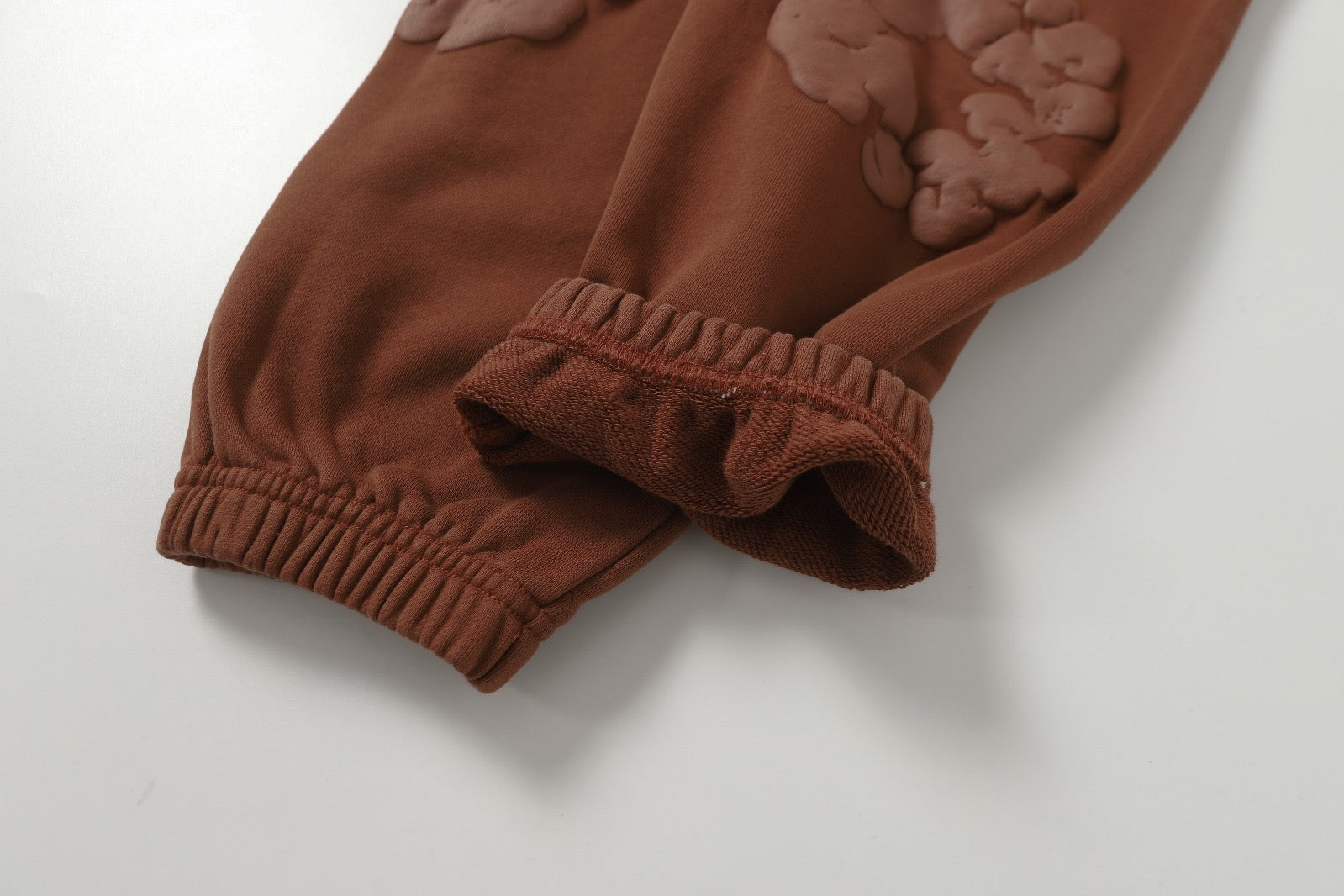 Denim trs faded Tracksuit - חום