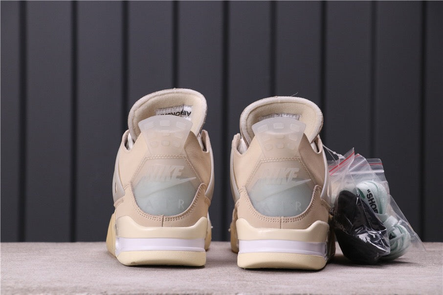 Off - White x Air Jordan 4 Retro SP - Sail
