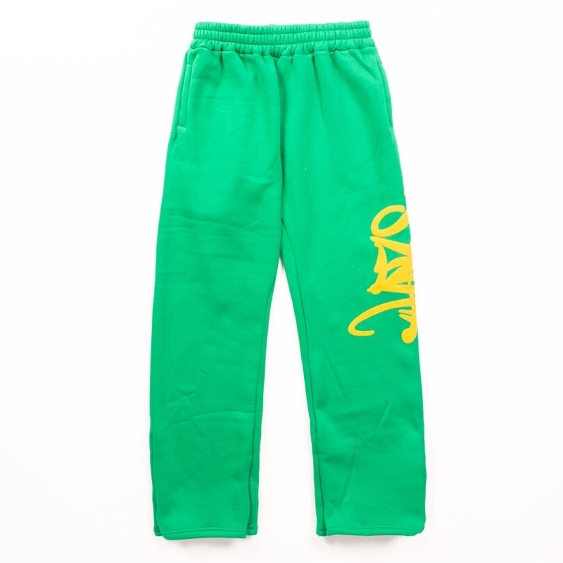 Syna World pants - ירוק/צהוב