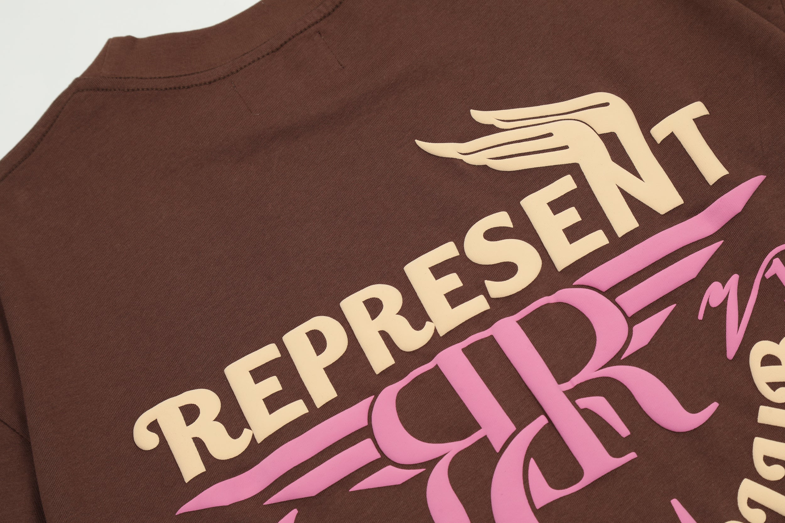Represent Racing Club T-Shirt - Brown/Pink