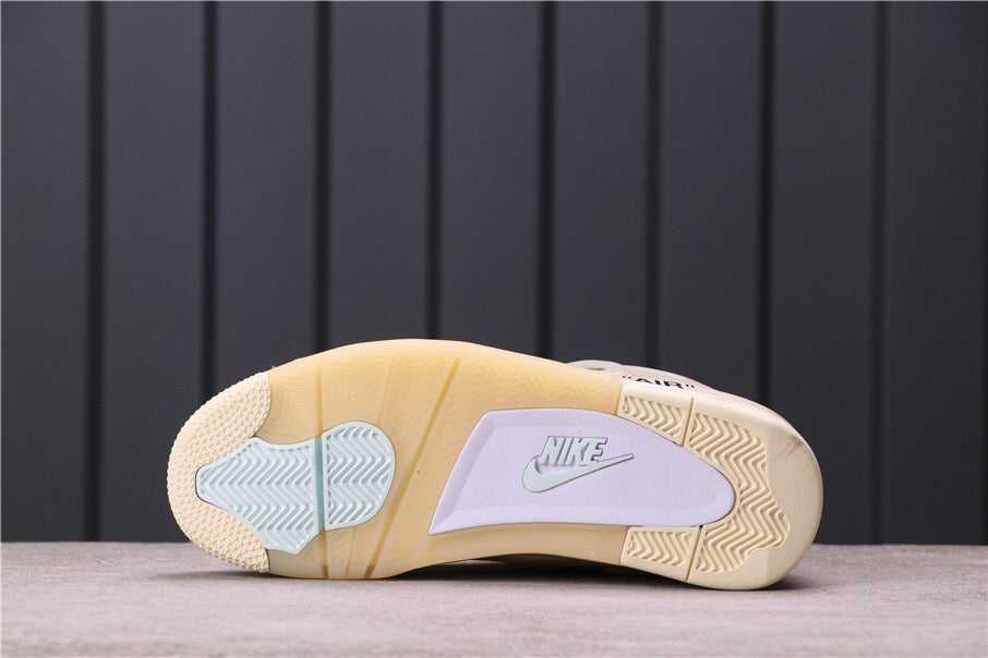 Off - White x Air Jordan 4 Retro SP - Sail