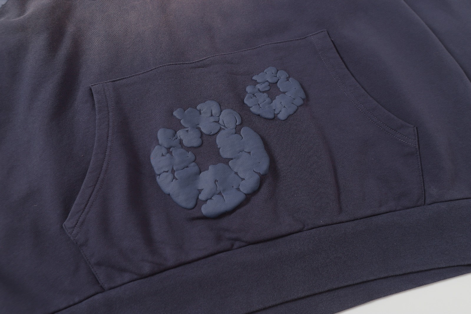 Denim trs faded Tracksuit - כחול