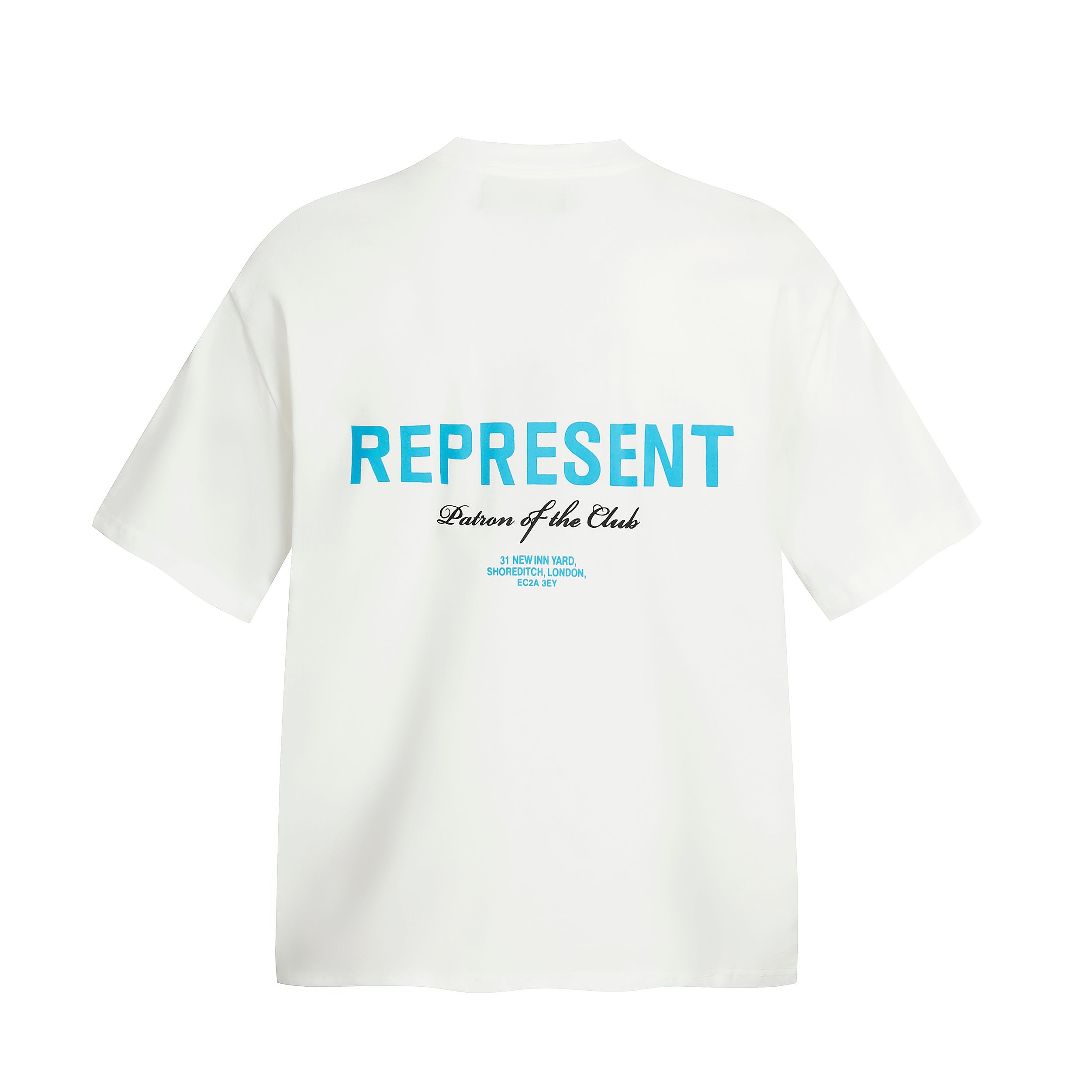 Represent Patron T Shirt - White/Blue