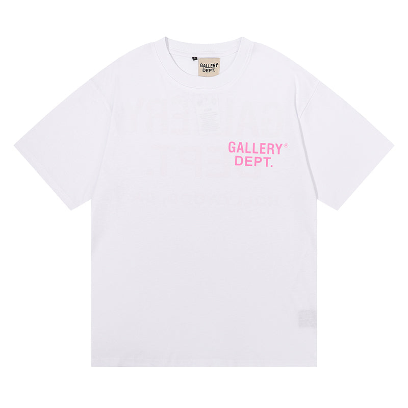 Gallery Dept T Shirt White&Pink