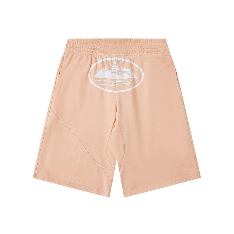 Corteiz Alcatraz Logo Shorts - Cream