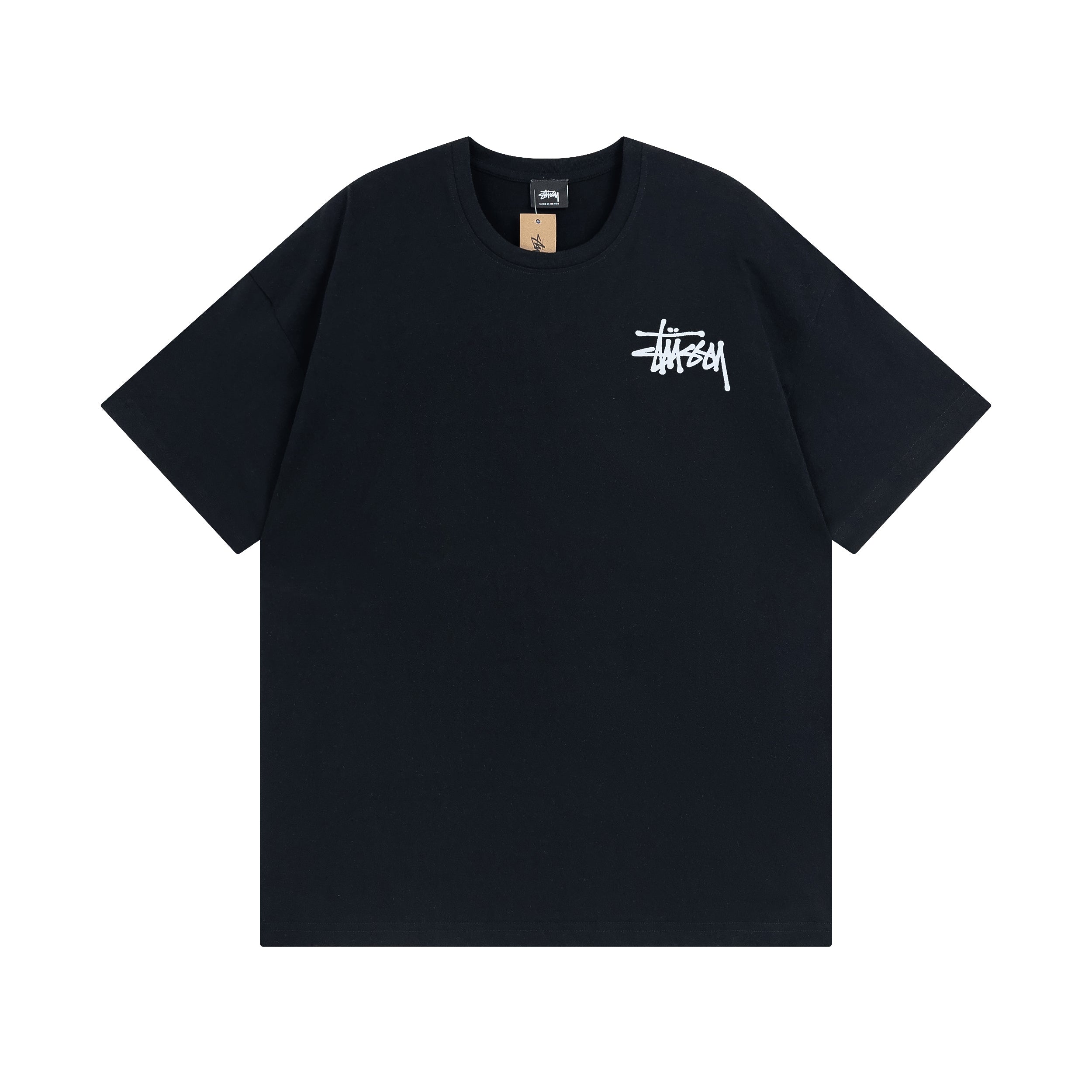 Stüssy classic logo Tee - Black\White