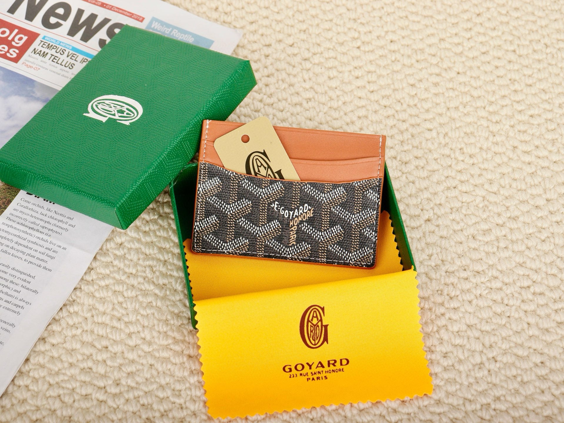 Goyard Wallet - שחור/ חום