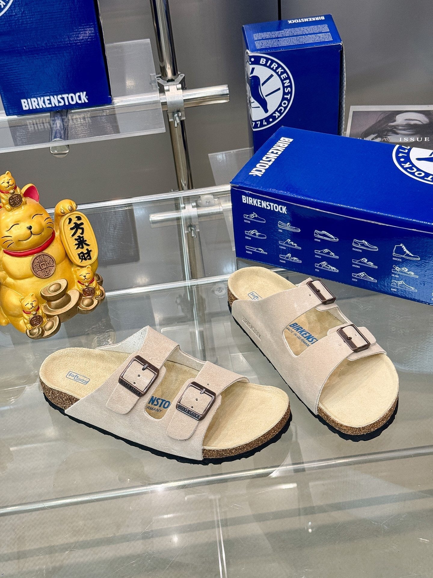 Birkenstock Arizona - בז' בהיר