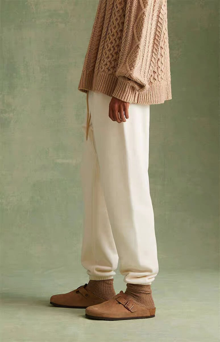 Essentials pants - שמנת