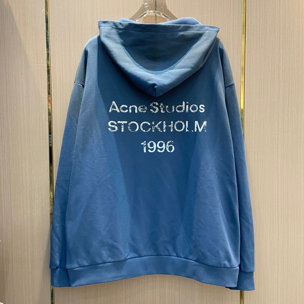 Acne Studios Hoodie - תכלת דהוי