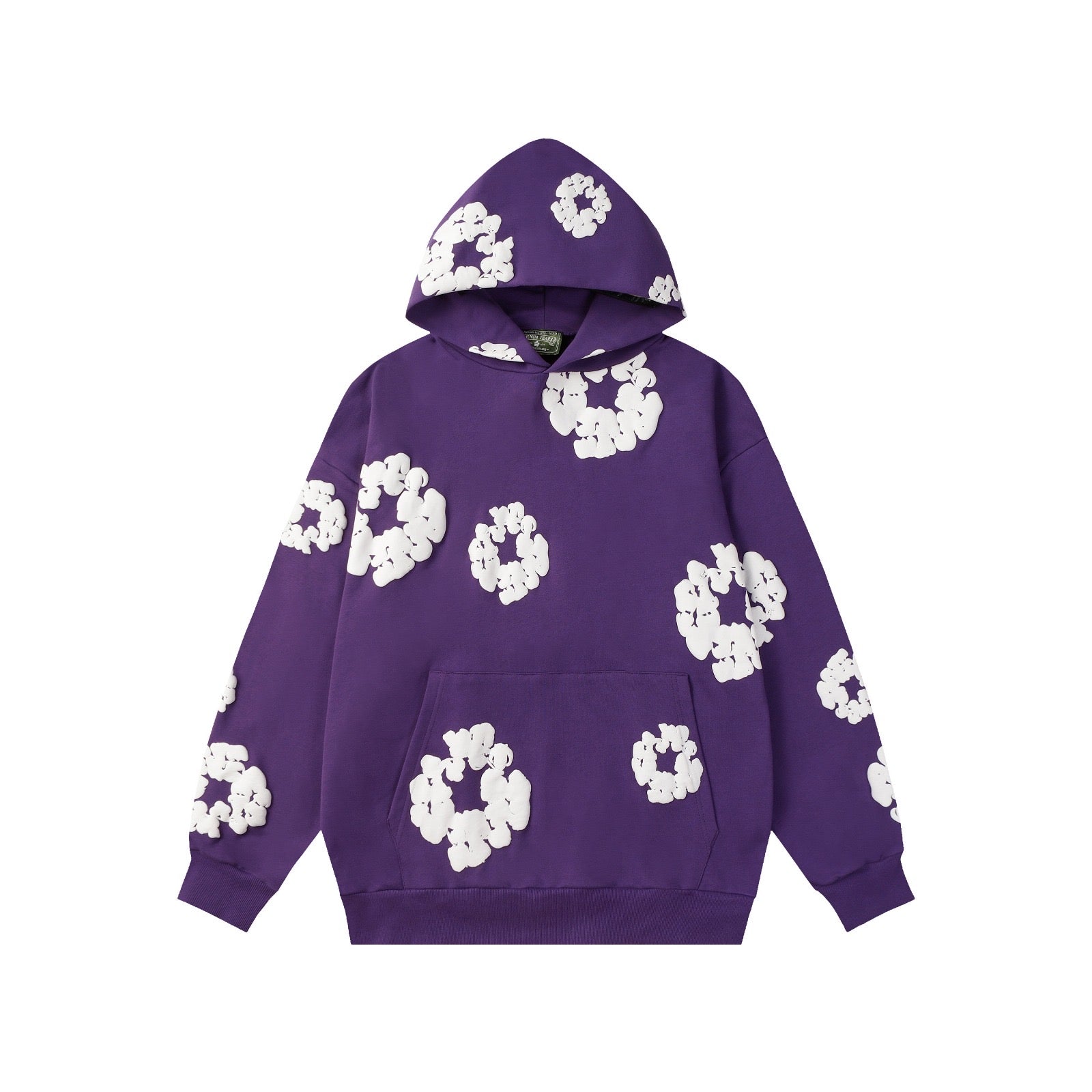 Denim trs hoodie - סגול