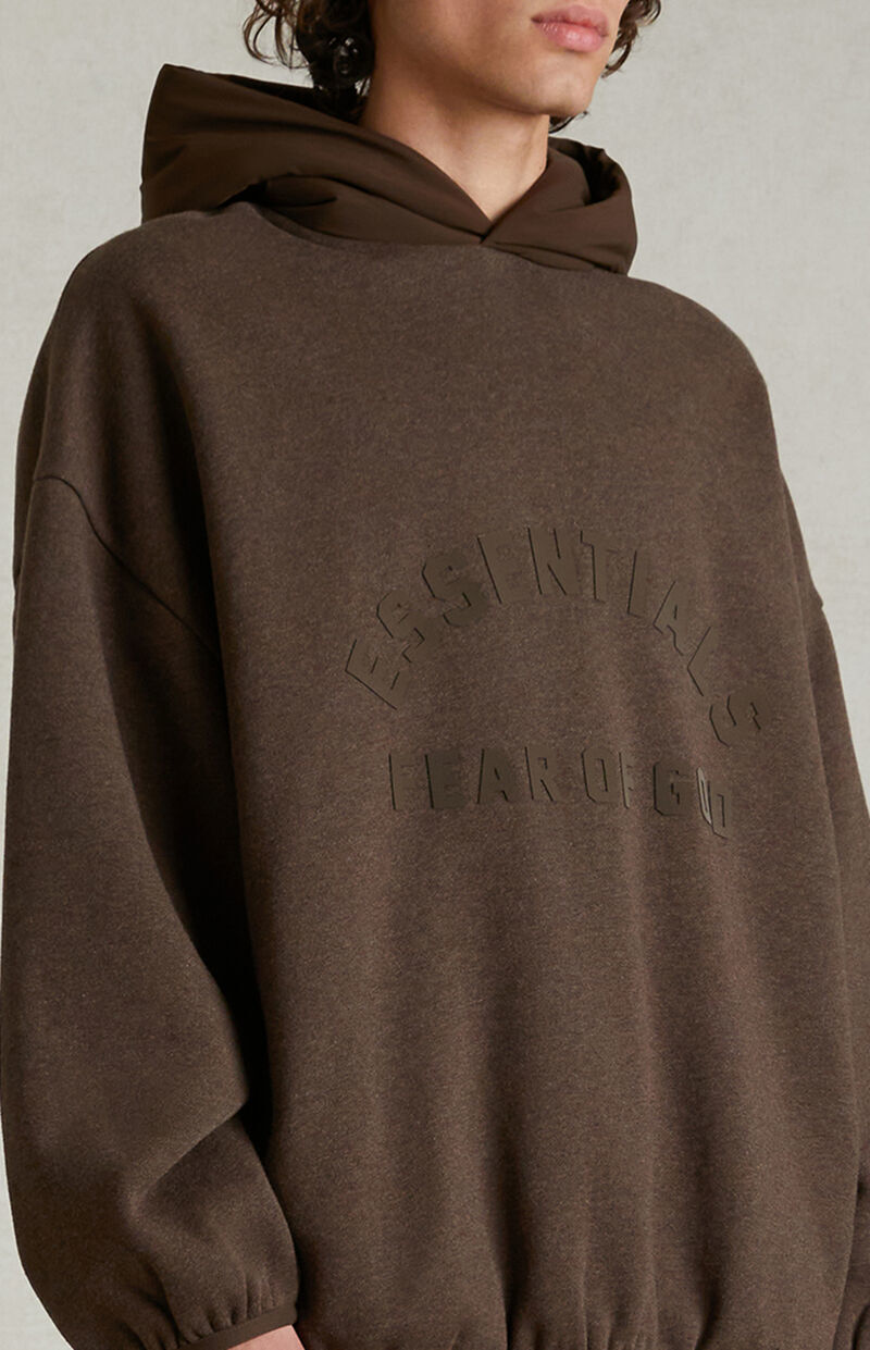 Essentials hoodie - חום