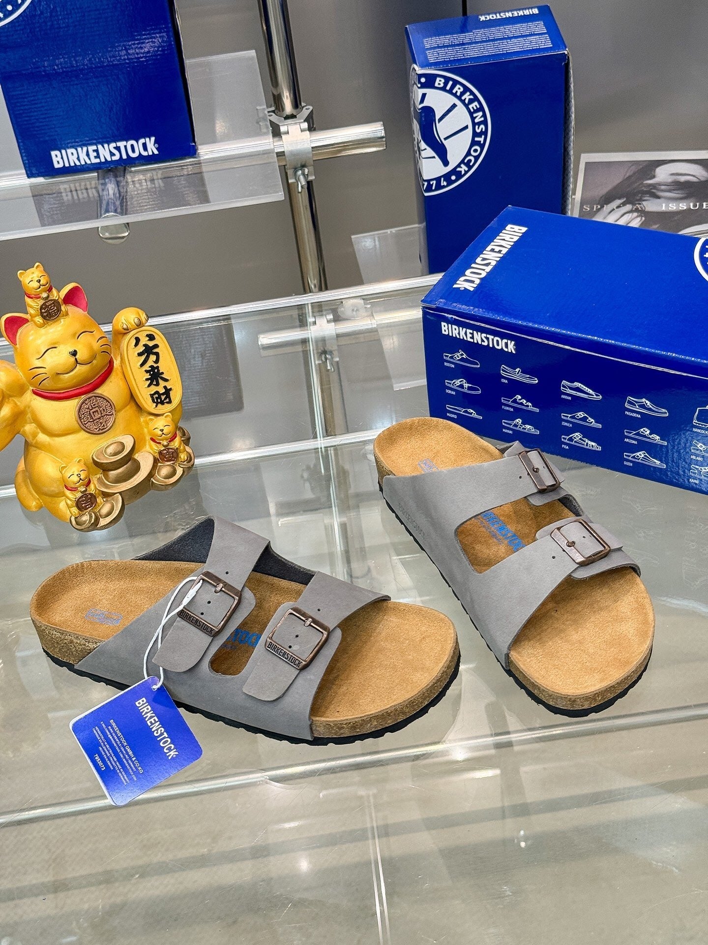Birkenstock Arizona - אפור