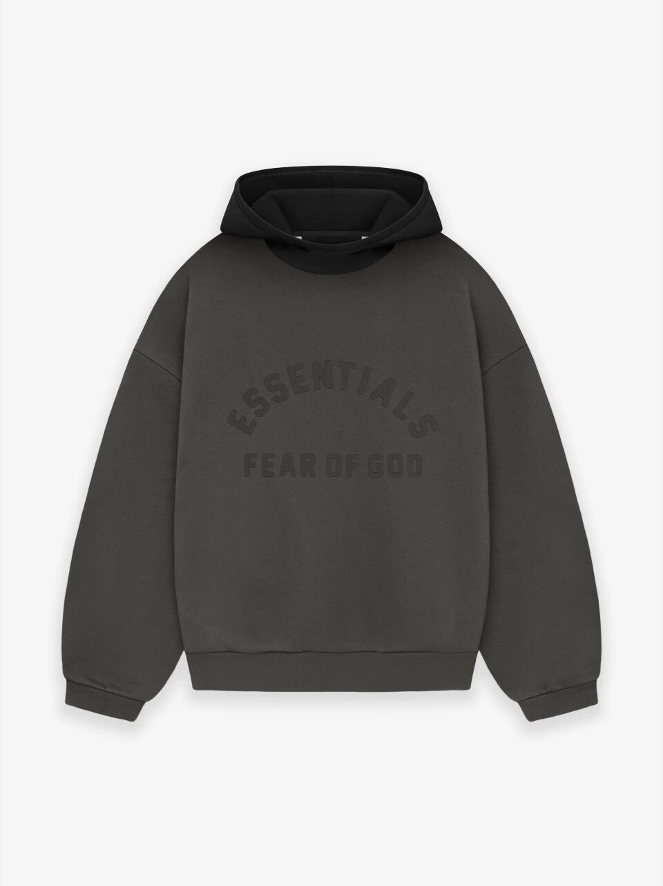 Essentials hoodie - אפור/שחור