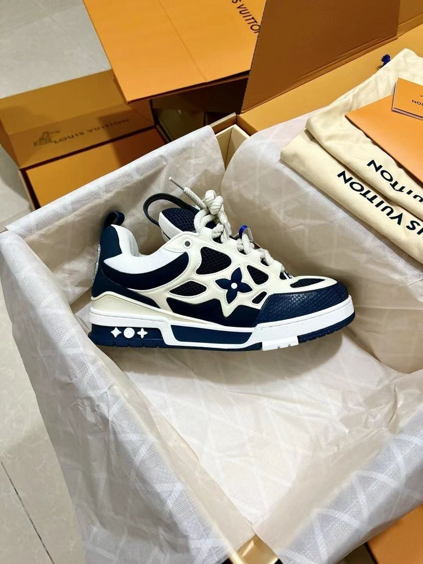LV Trainer Sneaker - Blue/White