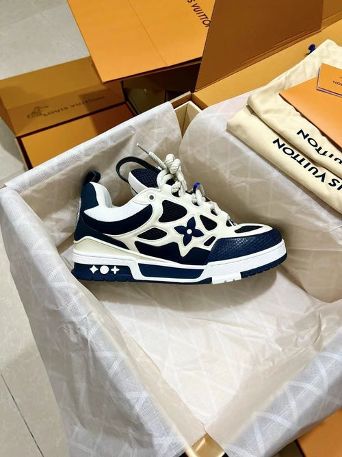 LV Trainer Sneaker - Blue/White