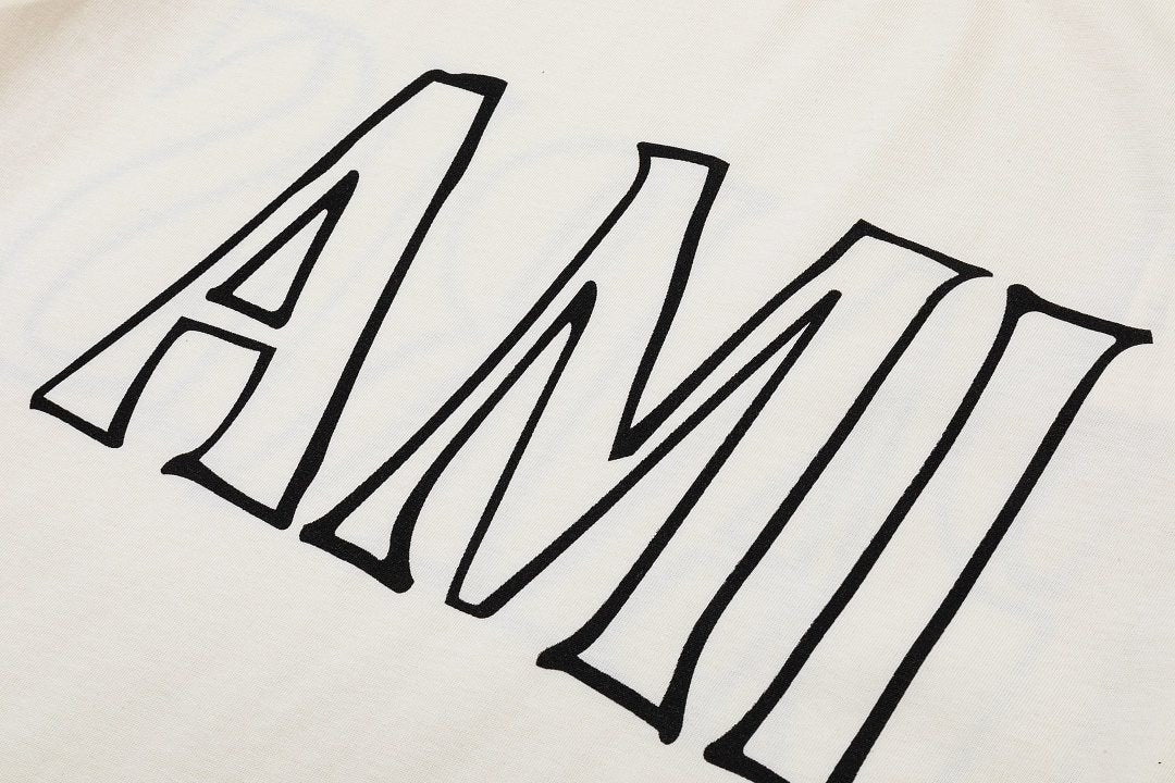Ami Paris Outline Logo Tee