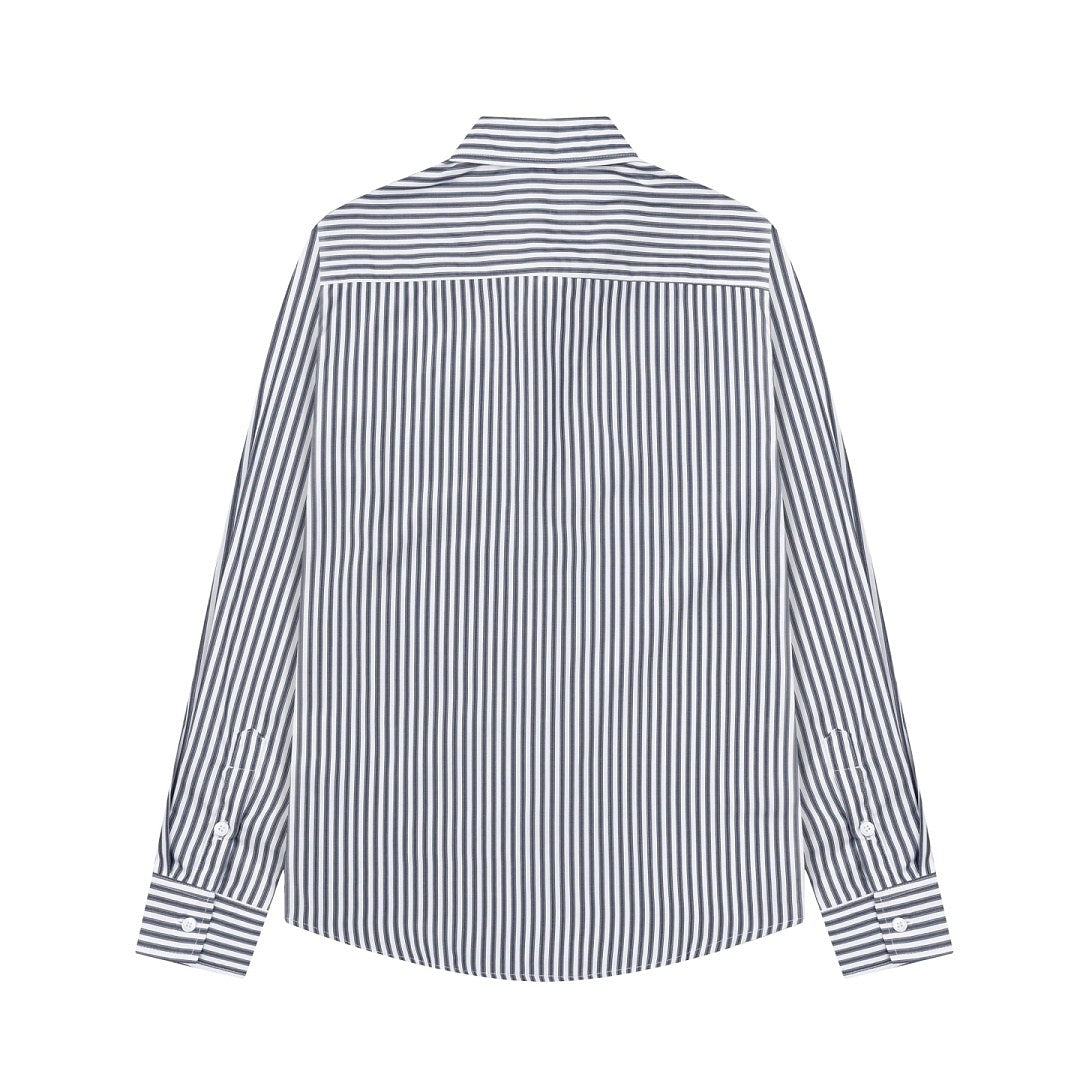 Ami Paris Striped Heart Shirt