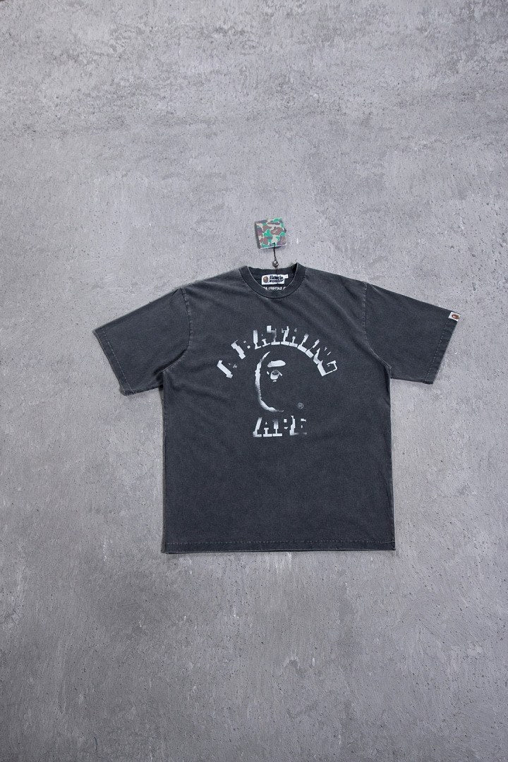 BAPE College Ape Crack Print Tee