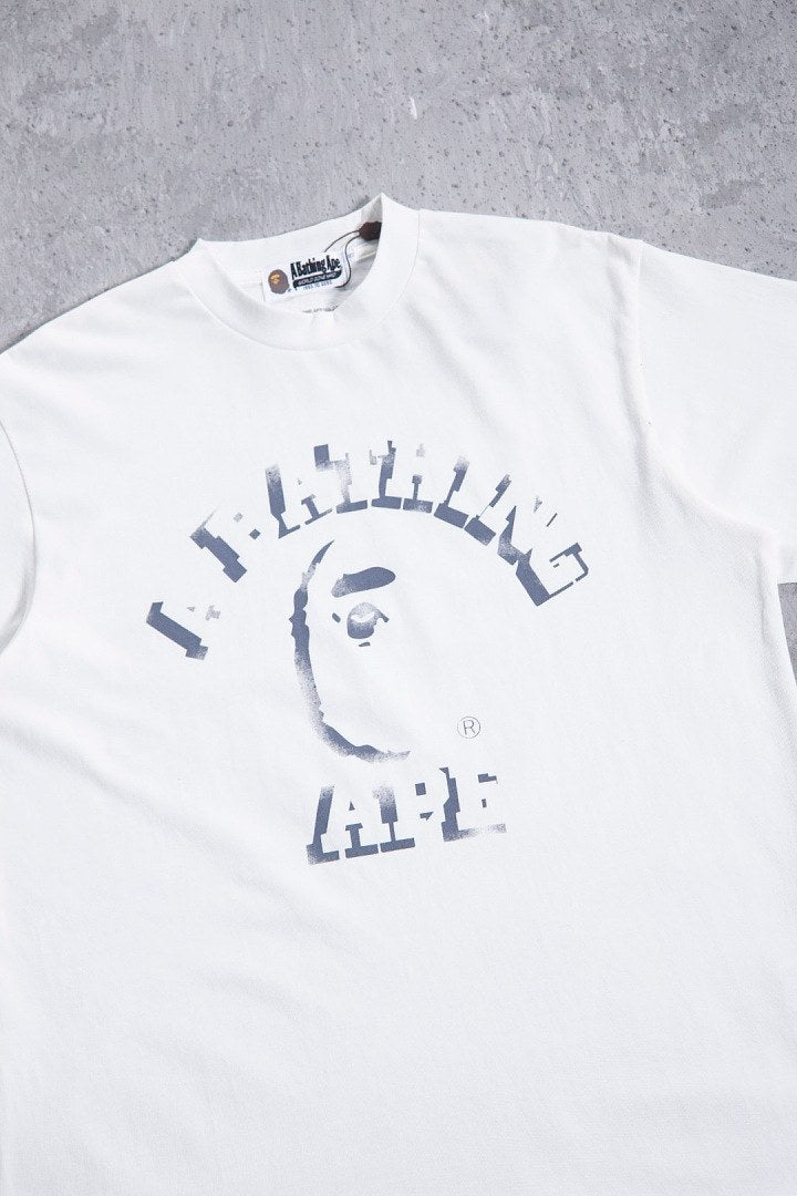 BAPE College Ape Crack Print Tee