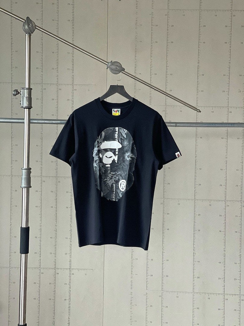BAPE Grey Camo Ape Head Tee