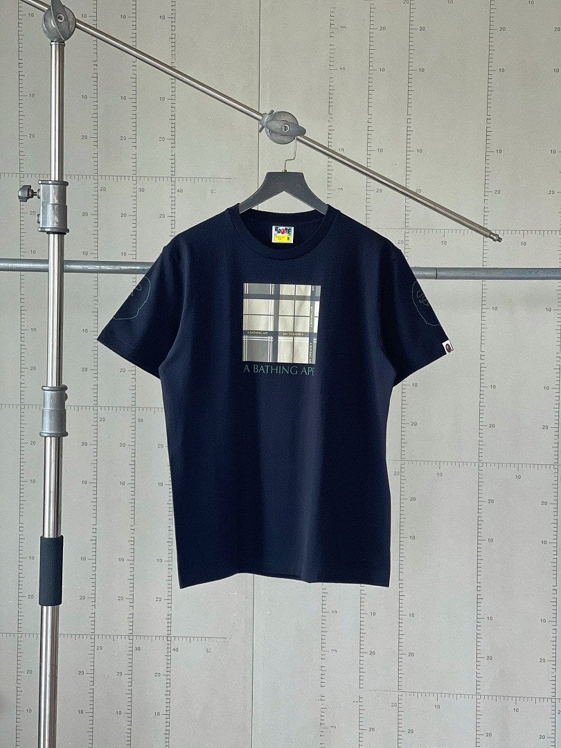 BAPE Plaid Box Logo Tee