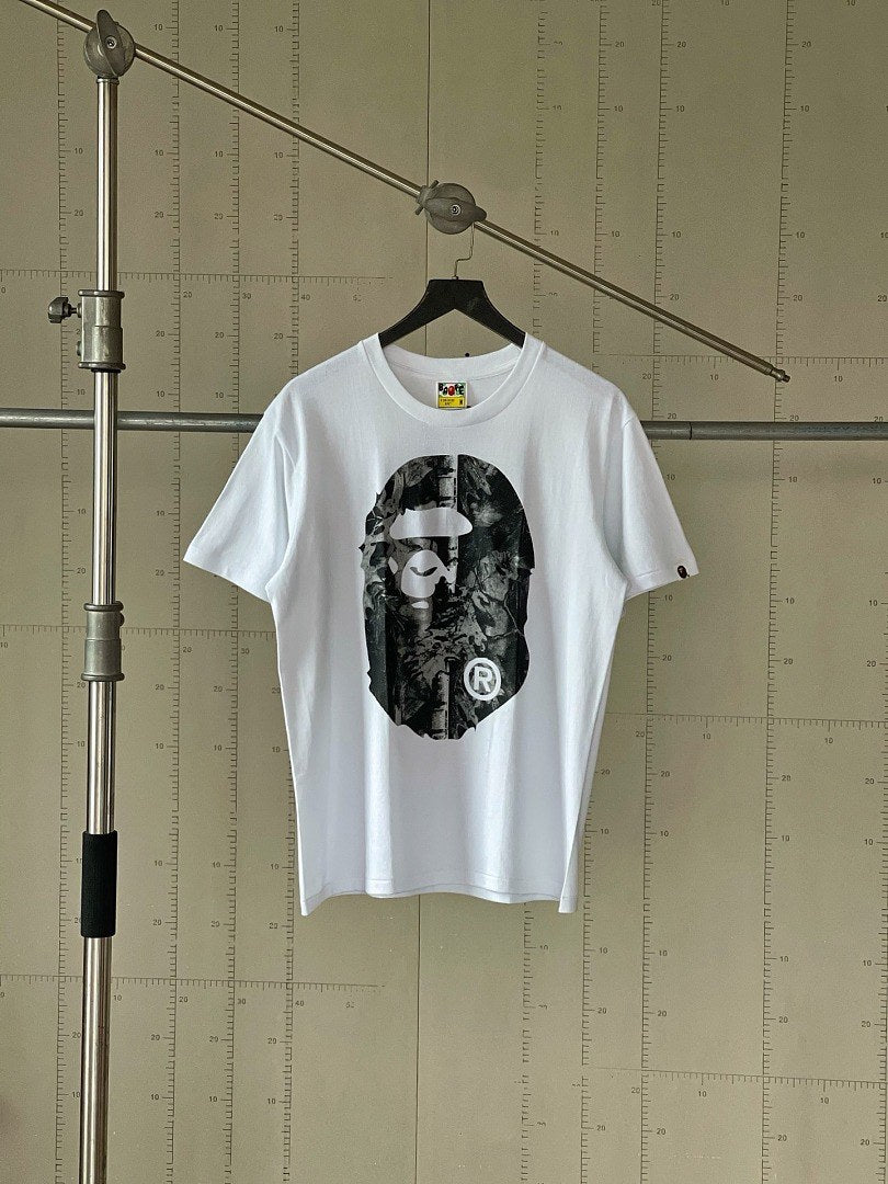 BAPE Grey Camo Ape Head Tee